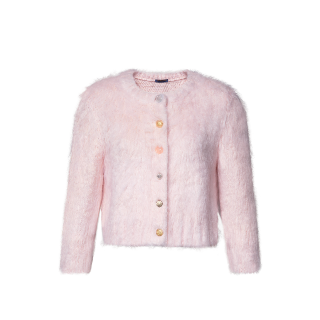 Jewel Button Brushed Cardigan - Ready-to-Wear | LOUIS VUITTON
